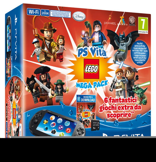 Cover for Sony Computer Entertainment · Playstation Vita Console  WiFi + 8gb Memory Card + Lego Mega Pack (PSV)