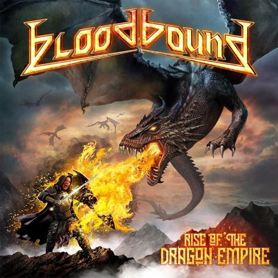 Cover for Bloodbound · Rise Of The Dragon Empire (Clear Red / Black Marbled Vinyl) (LP) [Limited edition] (2022)