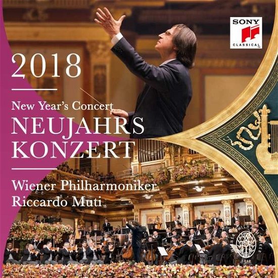New Year's Concert / Neujahrskonzert 2018 - Riccardo Muti - Musiikki - SONY CLASSICAL - 0889854773212 - perjantai 16. helmikuuta 2018
