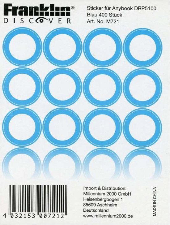 Cover for Sticker Set für Anybook 400 St.Blau (Book)