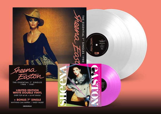 THE ESSENTIAL 7" SINGLES 1980-1987 (Double White Vinyl + Bonus Pink Glow 7") - Sheena Easton - Musik - CHERRY POP - 5013929446212 - 22. April 2023