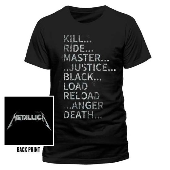 Cover for Metallica · Album Text (Gr.S) (Kläder)
