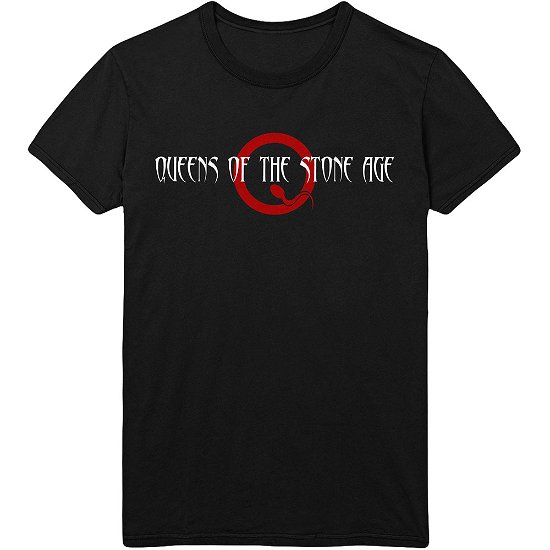 Cover for Queens Of The Stone Age · Queens Of The Stone Age Unisex T-Shirt: Text Logo (T-shirt) [size S] [Black - Unisex edition]