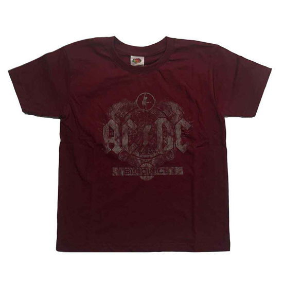 AC/DC Kids T-Shirt: Black Ice (9-10 Years) - AC/DC - Marchandise -  - 5056561010212 - 
