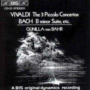 Cover for Vivaldi / Bach / Von Bahr · 3 Piccolo Concertos (CD) (1993)