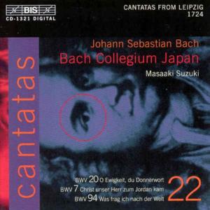 Cantatas Vol.22 - Johann Sebastian Bach - Musik - BIS - 7318590013212 - 28. august 2003