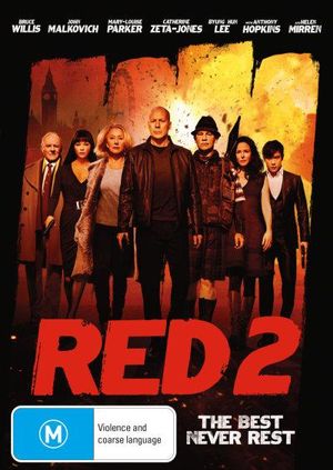 Cover for Willis, Bruce, Malkovich, John, Parker, Mary-louise, Mirren, Helen, Hopkins, Anthony, Zeta-jones, Catherine, Lee, Byung-hun · Red 2 (DVD) (2014)