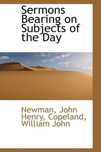 Cover for Newman John Henry · Sermons Bearing on Subjects of the Day (Paperback Book) (2009)