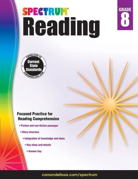 Cover for Spectrum · Spectrum Reading Workbook, Grade 8 (Paperback Bog) (2014)