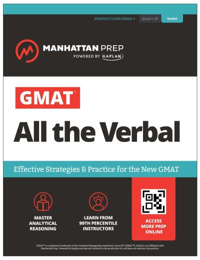 Cover for Manhattan Prep · GMAT All the Verbal (Book) (2024)