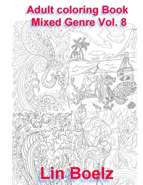 Cover for Lin Boelz · Adult coloring book Mixed (Paperback Book) (2017)