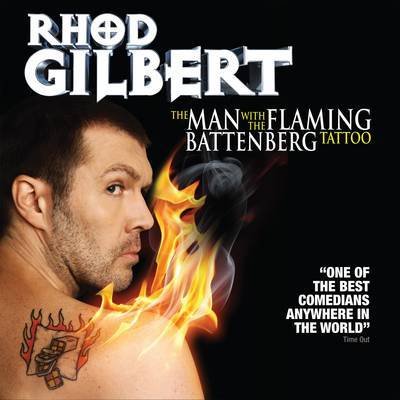 Cover for Rhod Gilbert The man with the flaming battenberg tattoo (CD) (2021)