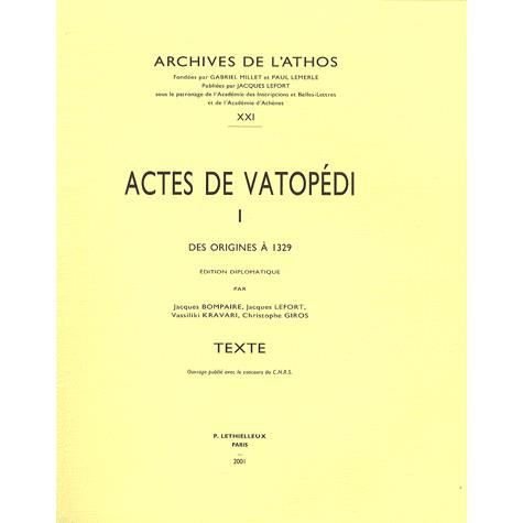 Cover for X · Actes de vatopedi (Paperback Book) (2001)