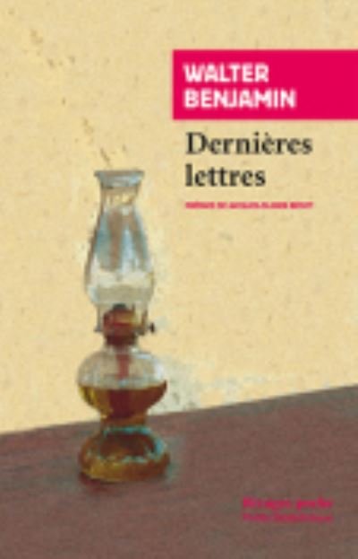 Cover for Walter Benjamin · Dernieres lettres (Pocketbok) (2014)