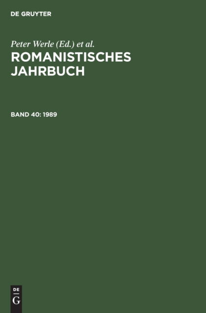 Cover for Horst Albach · 1989 (Hardcover Book) (1990)