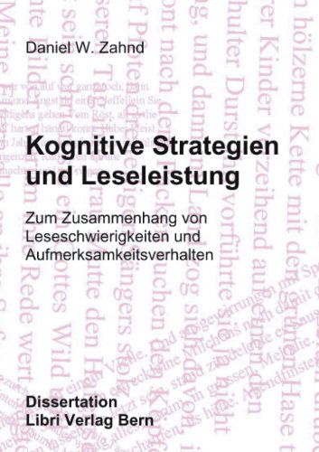 Cover for Daniel W Zahnd · Kognitive Strategien und Leseleistung (Paperback Book) [German edition] (2002)