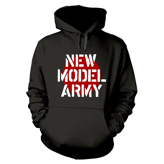 Cover for New Model Army · Logo (Black) (Hoodie) [size S] [Black edition] (2019)