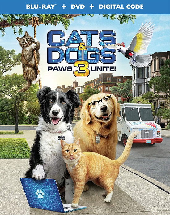 Cover for Blu-ray · Cats &amp; Dogs 3: Paws Unite! [Blu-ray+DVD+Digital] (Blu-ray/DVD) (2020)