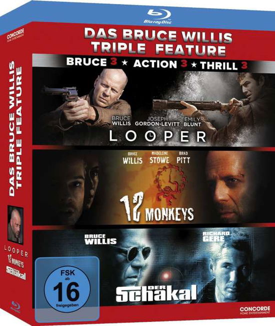 Cover for Bruce Willis / Joseph Gordon-levitt · Das Bruce Willis Triple Feature (Blu-ray) (2015)