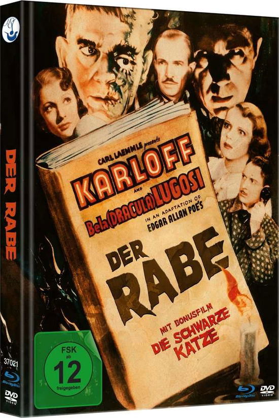 Cover for Karloff,boris / Lugosi,bela · Der Rabe-limited Mediabook (Blu-ray+dvd) (Blu-ray) (2020)