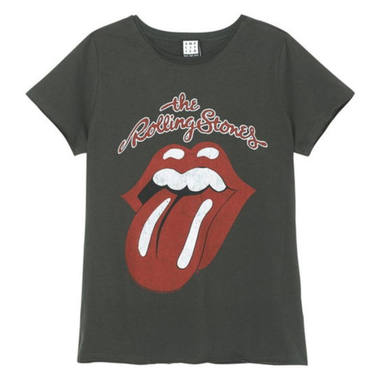 Rolling Stones Vintage Amplified Vintage Charcoal Small Ladies T Shirt - The Rolling Stones - Merchandise - AMPLIFIED - 5054488376213 - 5. maj 2022