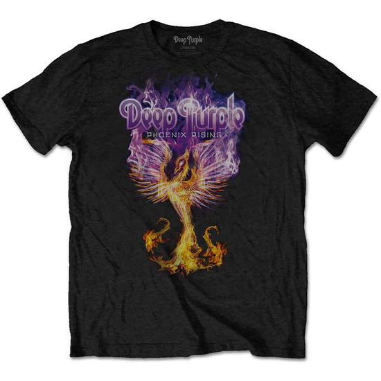 Deep Purple Unisex T-Shirt: Pheonix Rising - Deep Purple - Marchandise -  - 5056170637213 - 