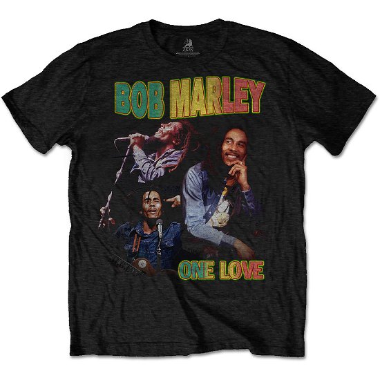 Cover for Bob Marley · Bob Marley Unisex T-Shirt: One Love Homage (T-shirt) [size S] [Black - Unisex edition]