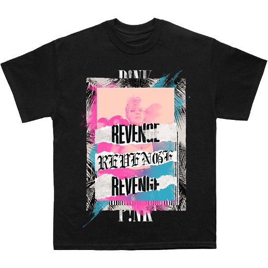 Pink Unisex T-Shirt: Revenge - Pink - Koopwaar -  - 5056737205213 - 