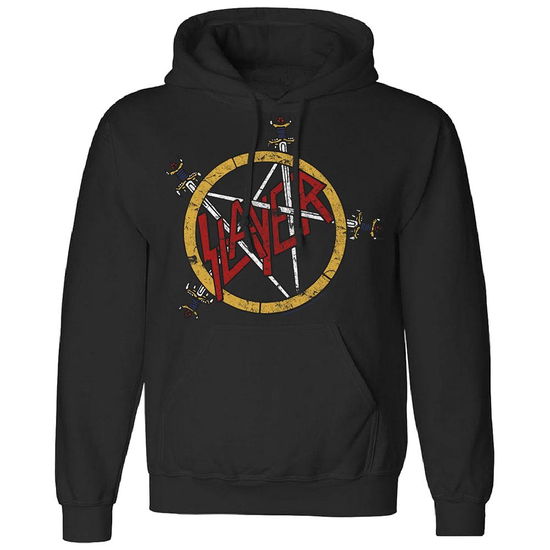 Cover for Slayer · Pentagram Distressed (Hoodie) [size XXL] (2022)