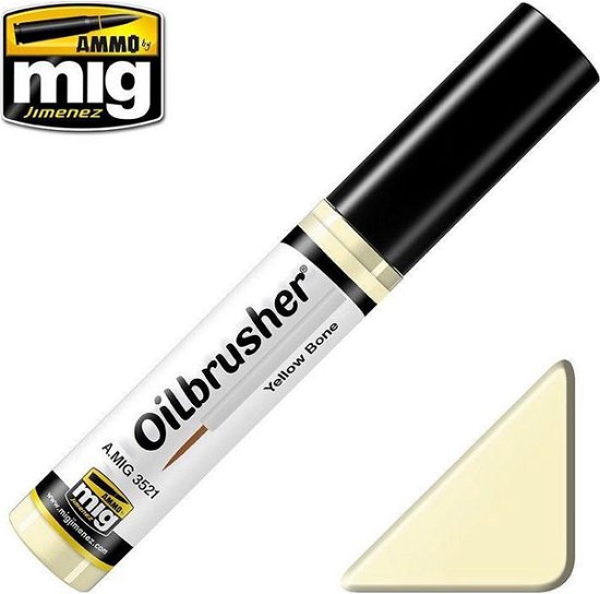 Cover for Ammo Mig Jiminez · Oilbrusher Yellow Bone Jar 10 Ml (Spielzeug)