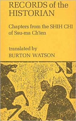 Records of the Historian: Chapters from the Shih Chi of Ssu-Ma Ch’Ien - Sima Qian - Bøger - Columbia University Press - 9780231033213 - 22. september 1969