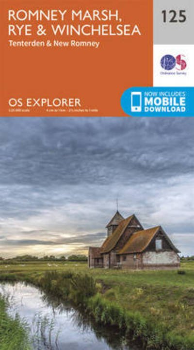 Cover for Ordnance Survey · Romney Marsh, Rye and Winchelsea - OS Explorer Map (Landkarten) [September 2015 edition] (2015)