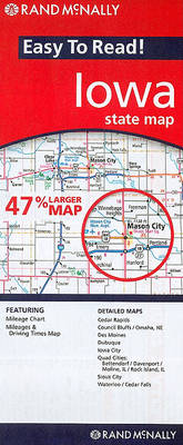 Cover for Rand Mcnally · Rand Mcnally Easy to Read: Iowa State Map (Landkarten) [Map edition] (2010)