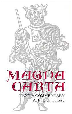 Cover for A.E.Dick Howard · Magna Carta: Text and Commentary (Paperback Book) [New edition] (1965)