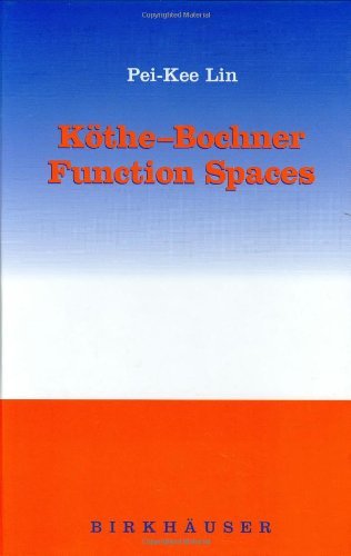 Cover for Pei-kee Lin · Kothe-bochner Function Spaces (Hardcover Book) (2003)