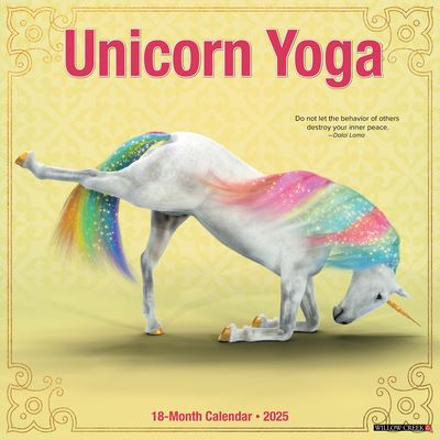 Cal 25 Unicorn Yoga 2025 Wall - Wall - Książki - Willow Creek Press Calendars - 9781549245213 - 1 września 2024