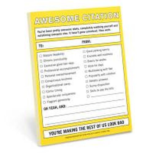 Knock Knock Nifty Note: Awesome Citation - Knock Knock - Books - Knock Knock - 9781601066213 - September 1, 2014
