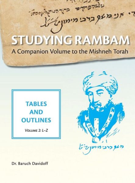 Cover for Baruch Bradley Davidoff · Studying Rambam. A Companion Volume to the Mishneh Torah. (Hardcover Book) (2020)