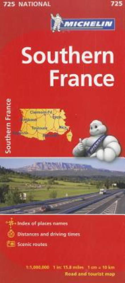 Southern France - Michelin National Map 725 - Michelin - Kirjat - Michelin Editions des Voyages - 9782067171213 - torstai 17. elokuuta 2023