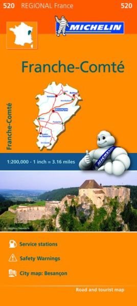 Franche-Comte - Michelin Regional Map 520: Map - Michelin - Bøger - Michelin Editions des Voyages - 9782067209213 - 7. marts 2016