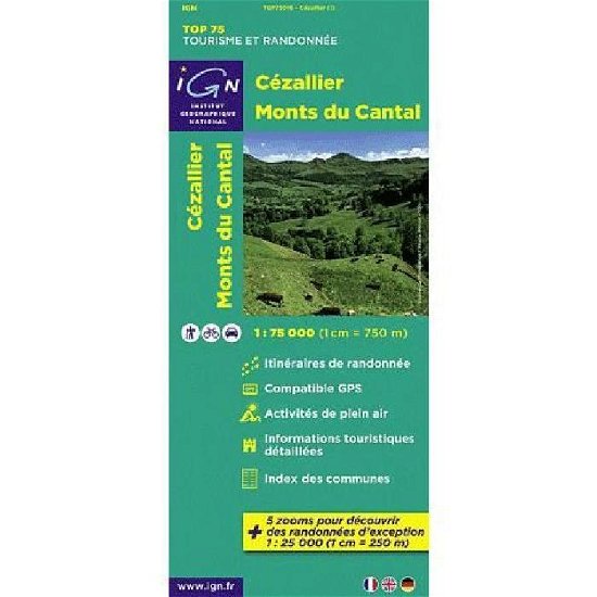 Cover for Ign · IGN TOP75: Cézallier - Monts du Cantal (Tryksag) (2015)