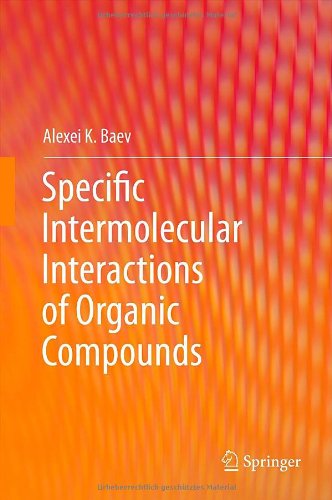 Cover for Alexei K. Baev · Specific Intermolecular Interactions of Organic Compounds (Hardcover Book) (2012)