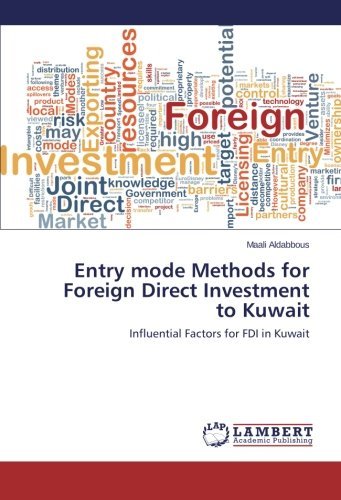 Cover for Maali Aldabbous · Entry Mode Methods for Foreign Direct Investment to Kuwait: Influential Factors for Fdi in Kuwait (Paperback Book) (2013)
