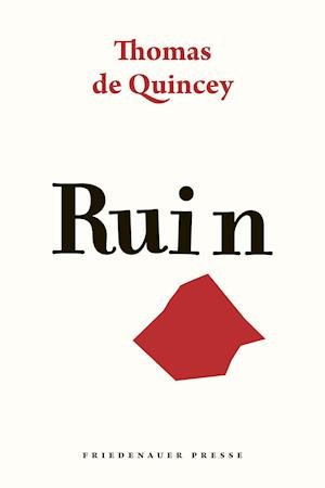 Cover for Thomas de Quincey · Ruin (Bog) (2022)