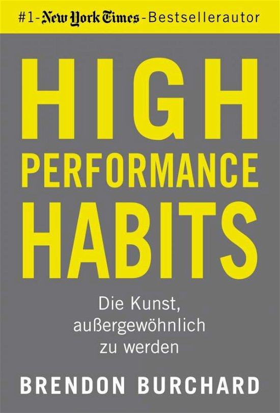 Cover for Burchard · High Performance Habits (Book)