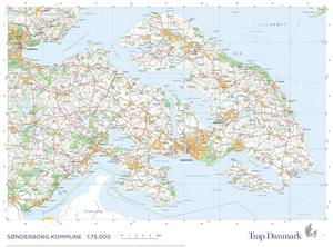 Cover for Trap Danmark · Trap Danmark: Kort over Sønderborg Kommune (Map) (2021)