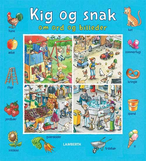 Cover for Lena Lamberth · Kig og snak: Kig og snak om ord og billeder (Pappbok) [1. utgave] (2020)