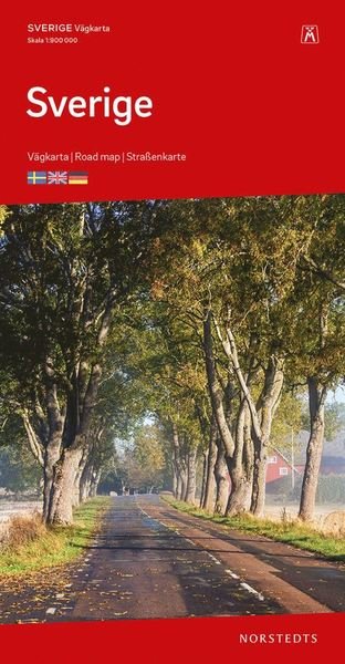 Cover for Norstedts · Bil- &amp; turistkartan: Sverige vägkarta : skala 1:900 000 (Hardcover Book) (2018)