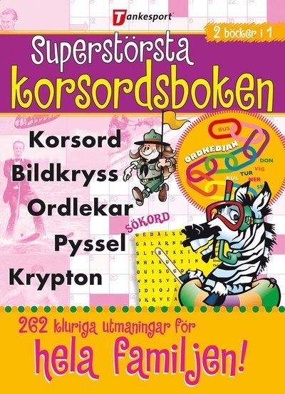 Cover for Tankesport · Superstörsta korsordsboken (Bok) (2020)