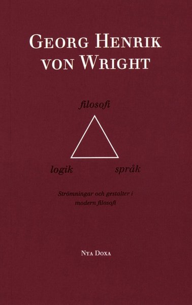 Cover for Georg Henrik von Wright · Logik, filosofi och språk - Strömningar och gestalter i modern filososi (Book) (1993)